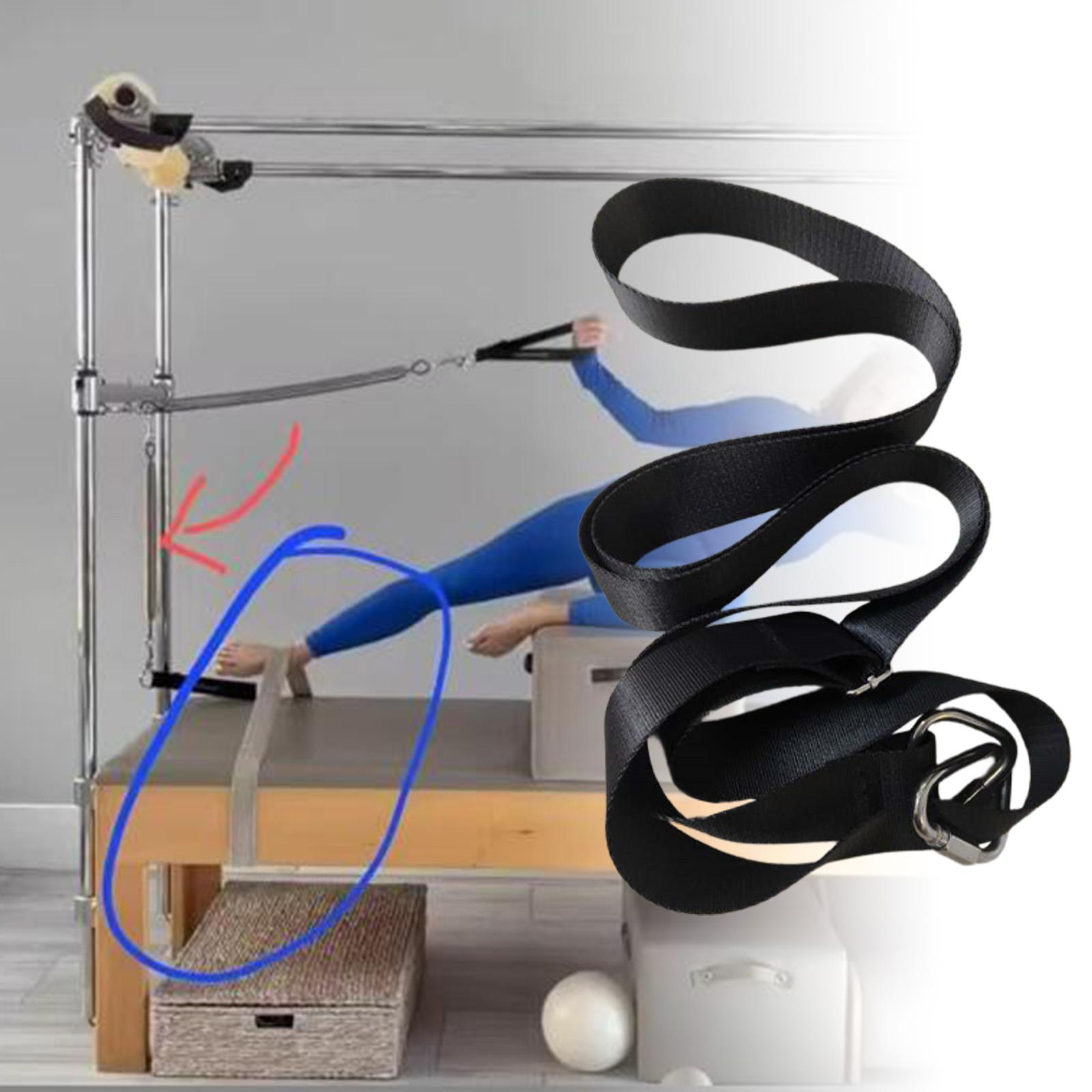 Pilates Yoga Ring Exercises - Pilates Equipment Strap with Rings Comfortable