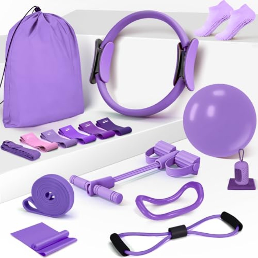 Pilates Yoga Ball Workout - Pilates Essentials Kit for Women 15