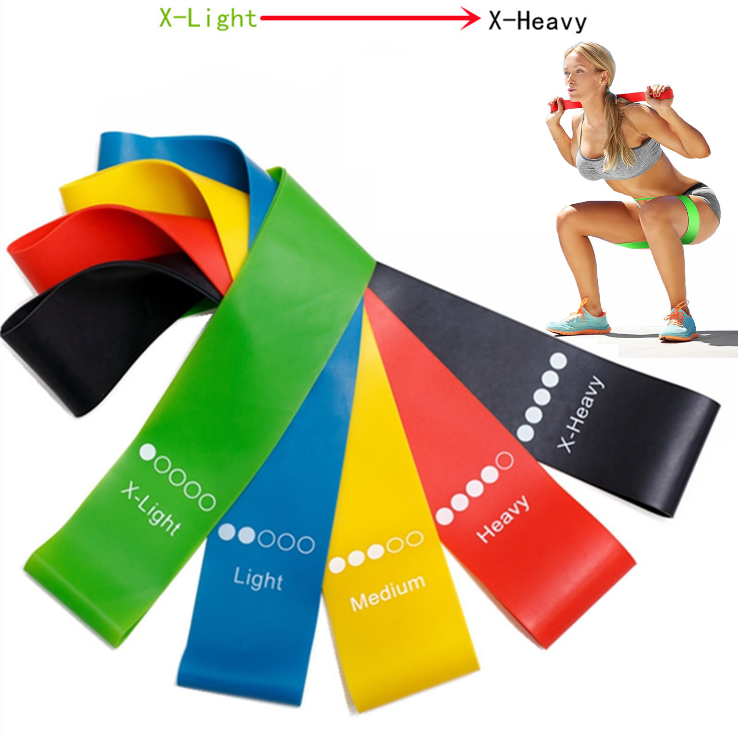 Pilates Yoga Board - Different Resistance Bands Yoga Band Fitness