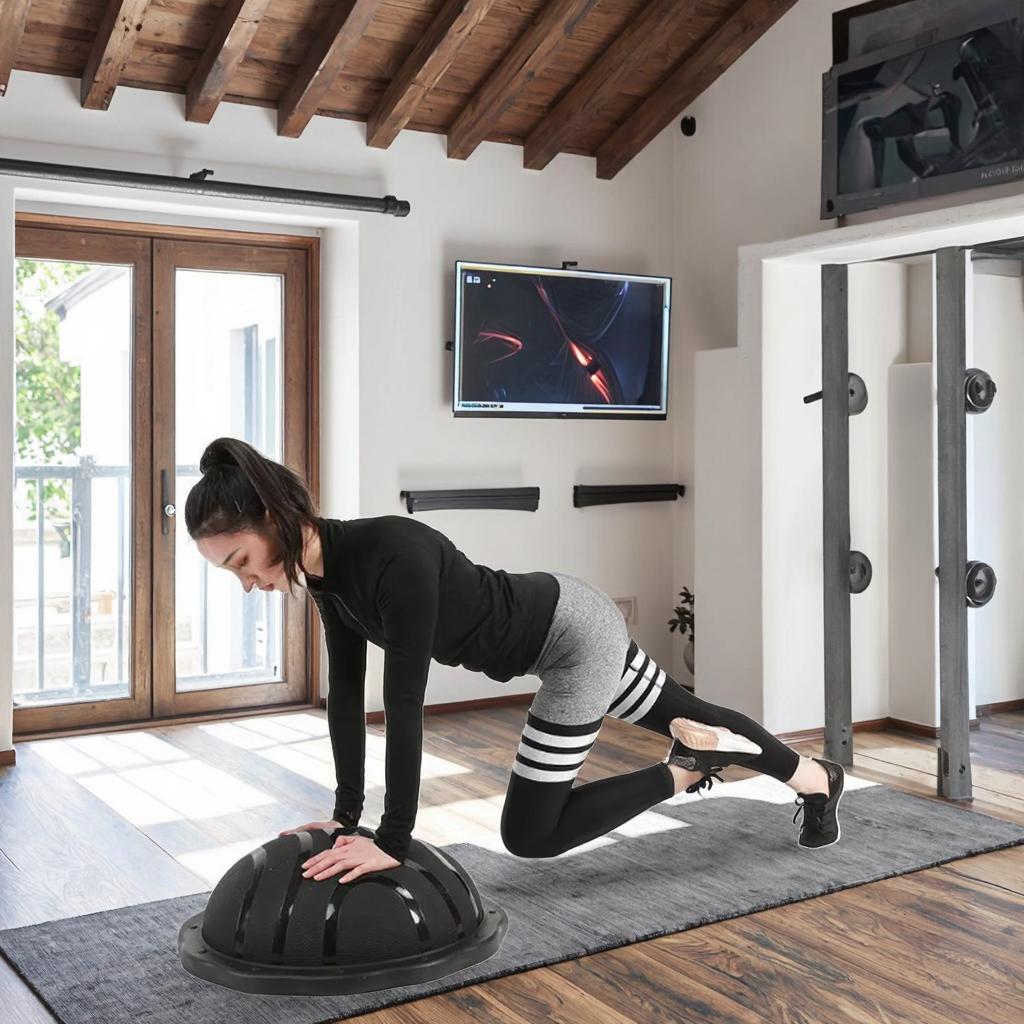 Pilates Yoga Ball Workout - Durable Half and Full Yoga Ball