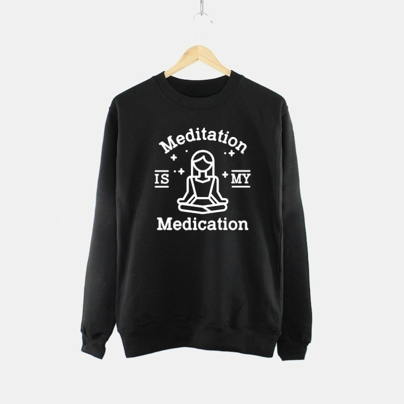Meditation Sweatshirt - Mediat - Pilates Yoga Jumper review and price