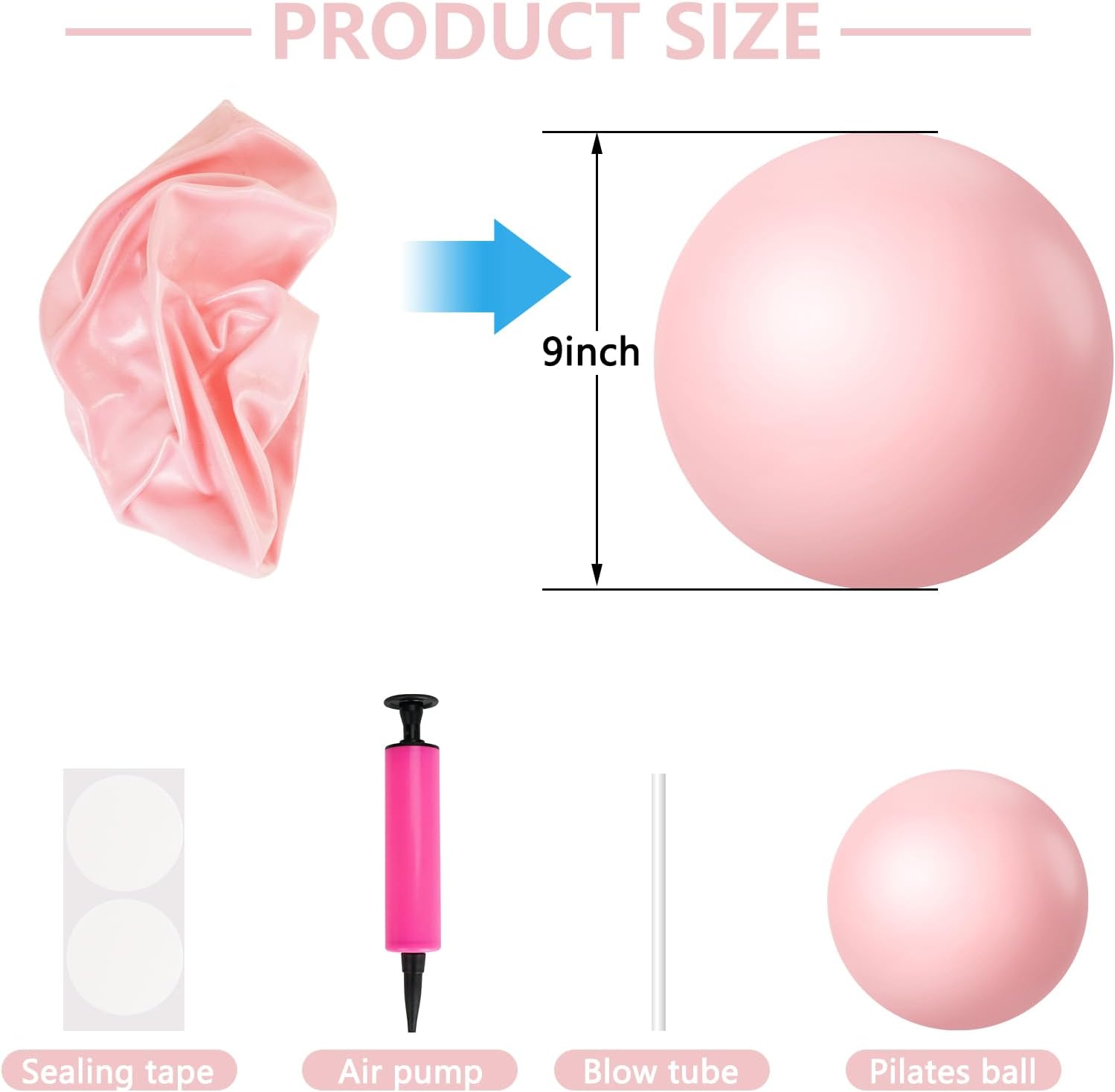 Pilates Ball 9 Inch Pink Exerc - Pilates Yoga Ball Workout review and price