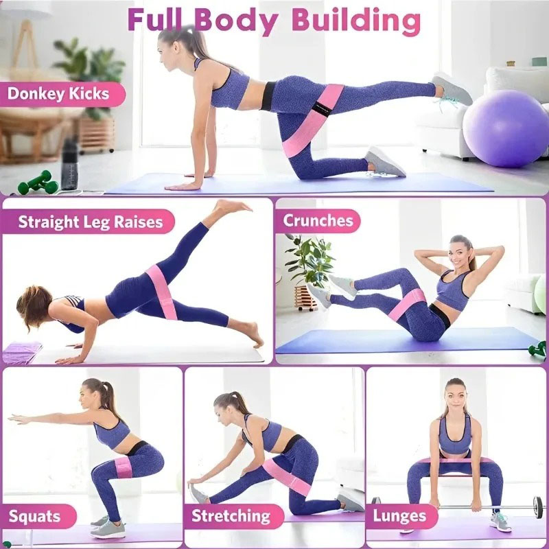 3Pcs Fabric Resistance Hip Boo - Pilates Yoga Board review and price