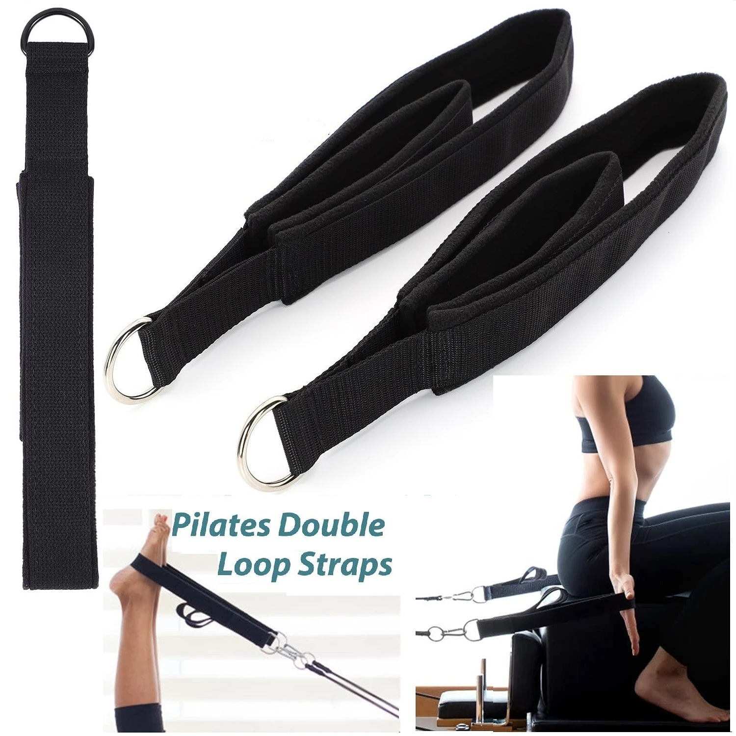 Double Ring Elastic Yoga Pilat - Pilates Ankle Strap review and price