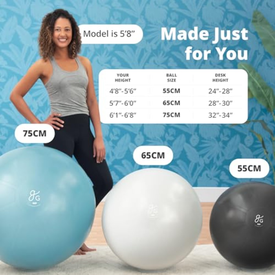 Yoga Ball Anti-Burst Exercise  - Pilates Yoga Ball Workout review and price