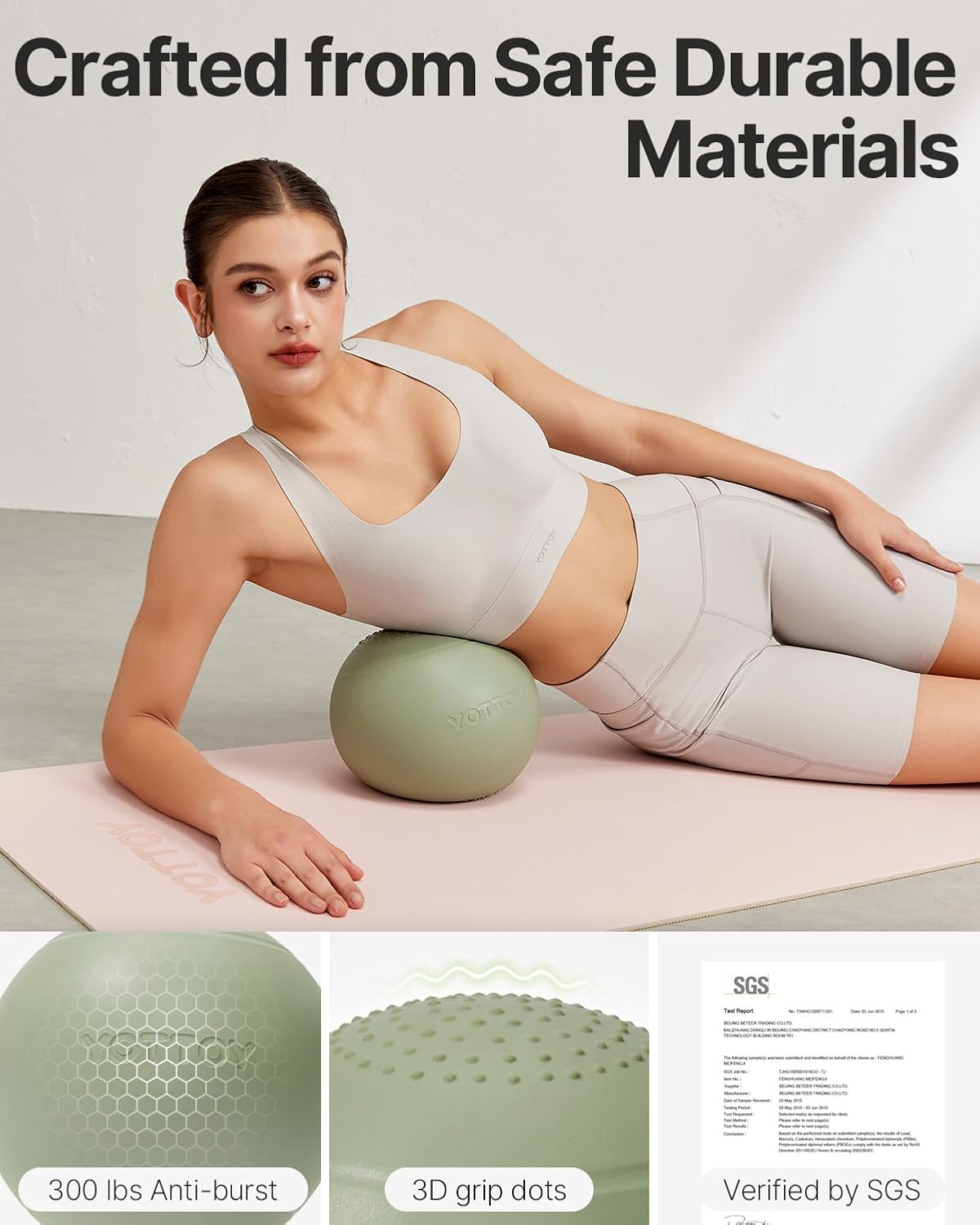 9-inch Pilates Ball with Anti- - Pilates Yoga Ball Workout review and price