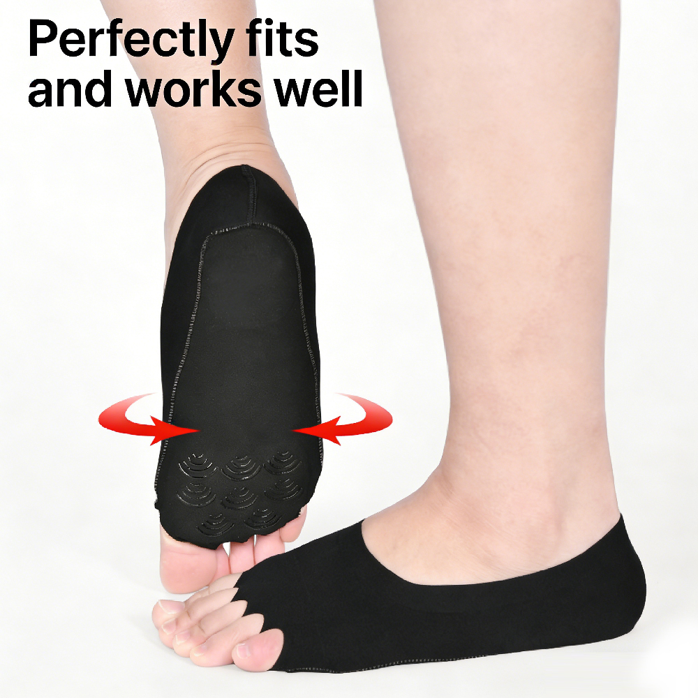 1Pair Women Open Toe Yoga Sock - Pilates Yoga Barre review and price