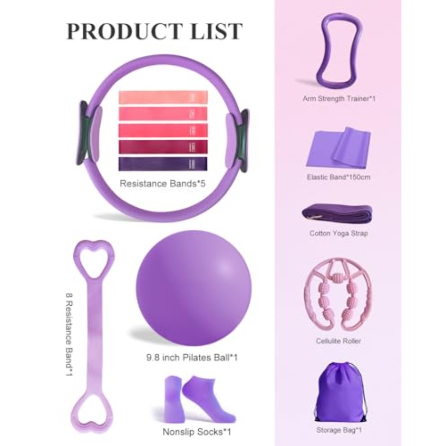 Home Workout Pilates Kit for W - Pilates Yoga Ball Workout review and price