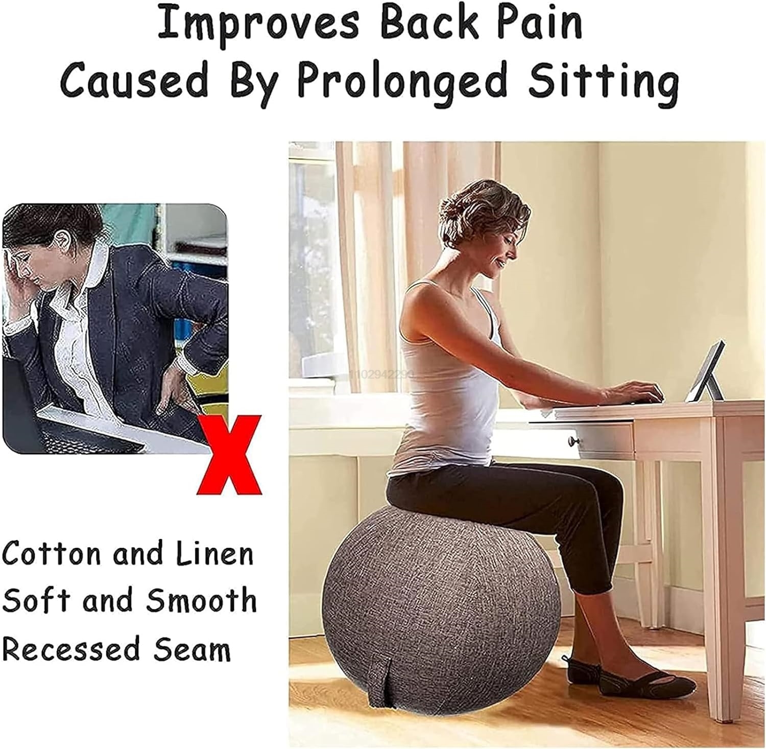 55/65/75cm Yoga Ball Protectiv - Pilates Yoga Ball Workout review and price