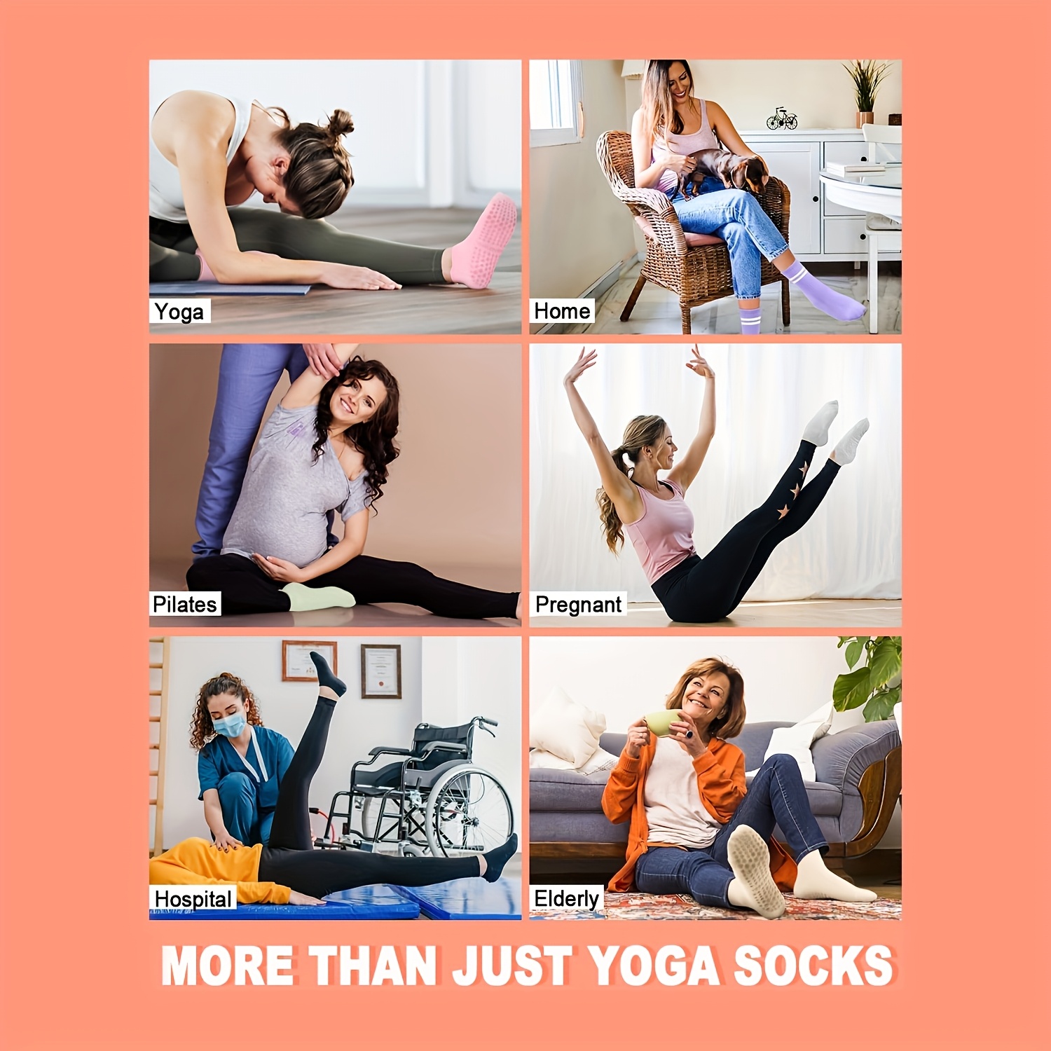 1 pairs Grip Pilates Socks for - Pilates Yoga Barre review and price