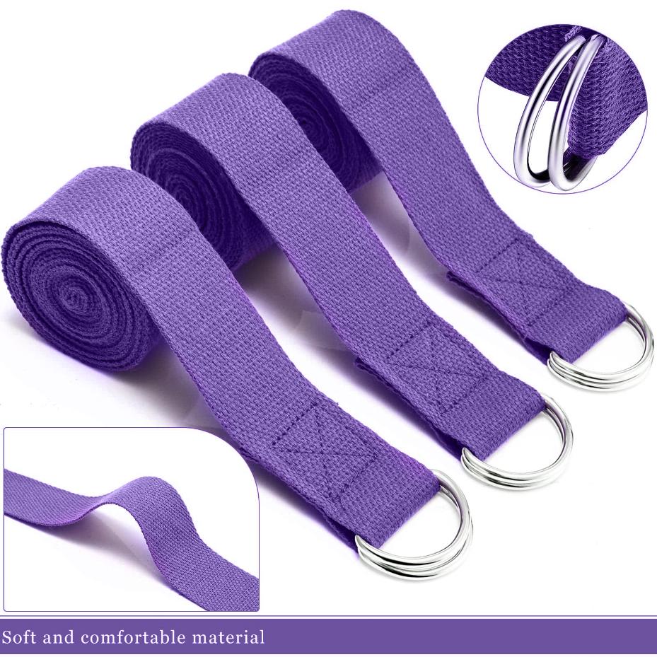 183*3.8cm Yoga Strap Cotton Ex - Pilates Yoga Ring Exercises review and price