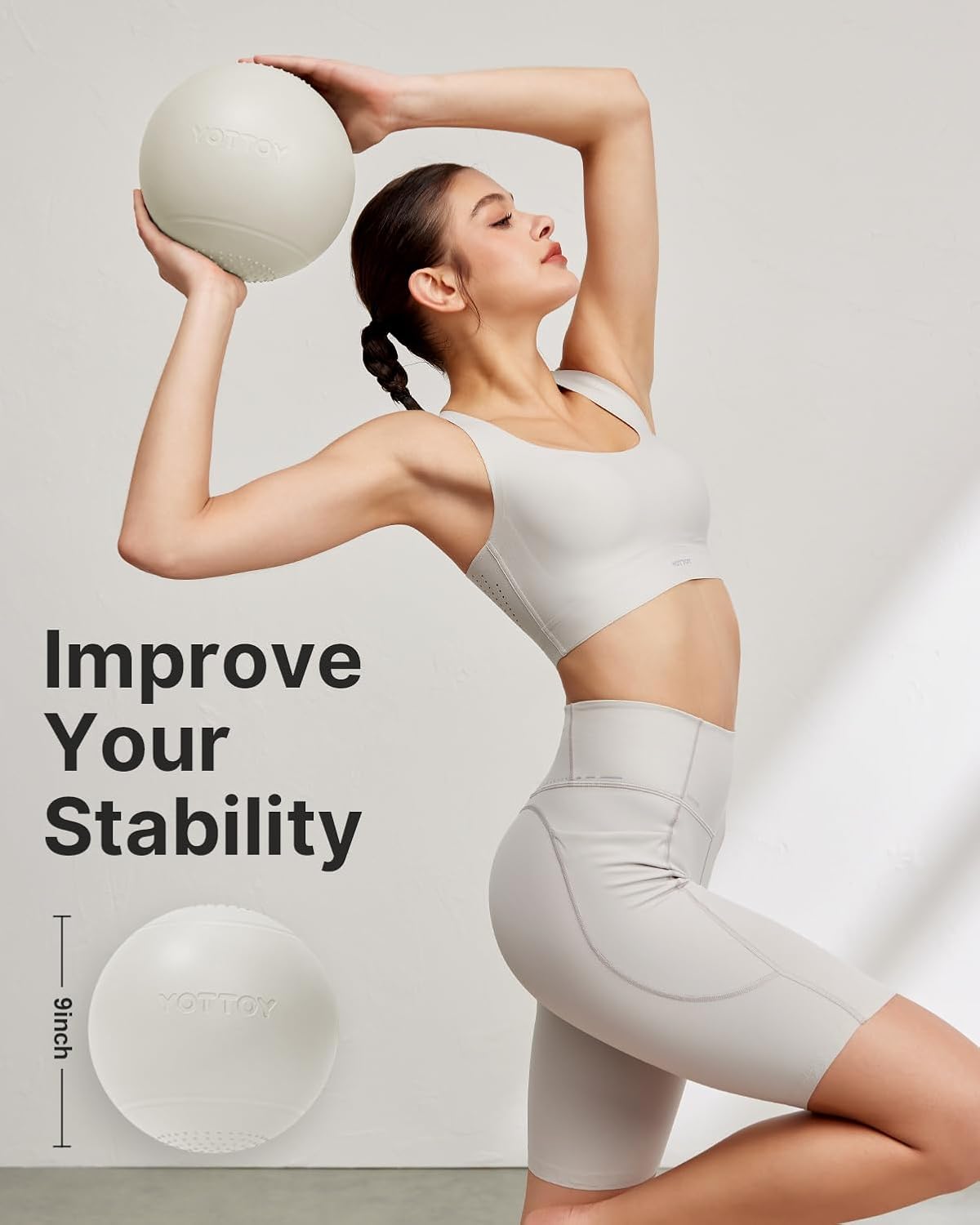 9-Inch Pilates Ball with Anti- - Pilates Yoga Ball Workout review and price