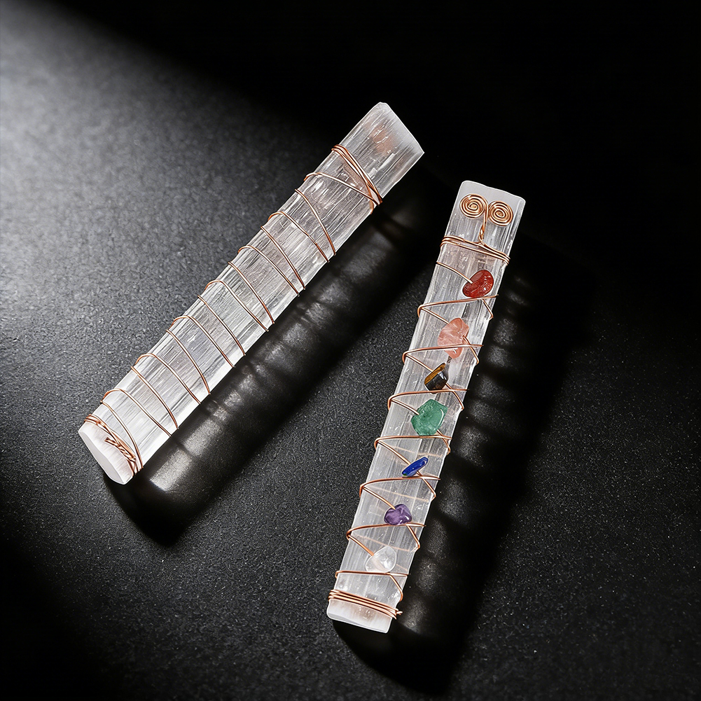 Natural Selenite Crystal Chakr - Pilates Yoga Barre review and price
