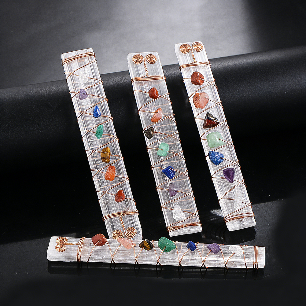 Natural Selenite Crystal Chakr - Pilates Yoga Barre review and price