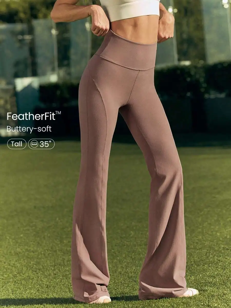 Ultra Long Flare Leggings For  - Pilates Yoga Legging review and price